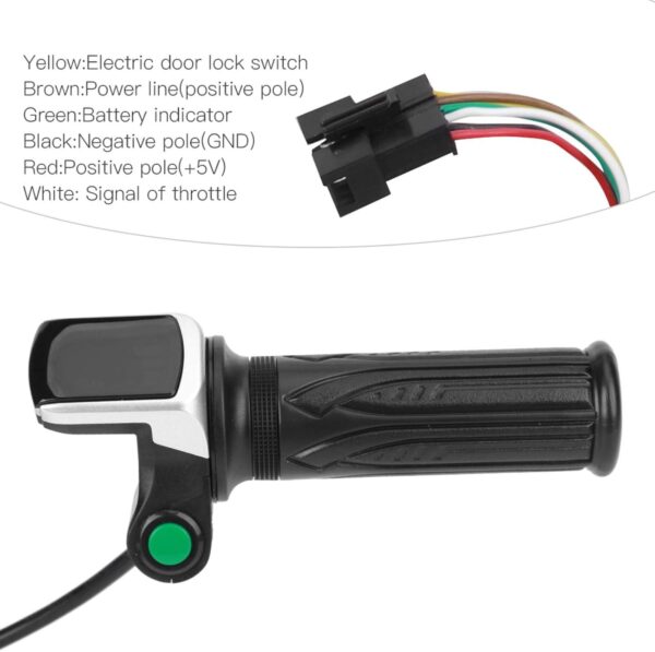 Throttle Grips with LCD Electric E‑Bike Speed Switch Governing Throttle Grips - Image 3