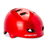Spartan Mirage Kids Helmet, Adjustable 53-56cm, 12 Vents, Ultra-Durable ABS, Dial-Fit System for Ages 6+ - Satin Red