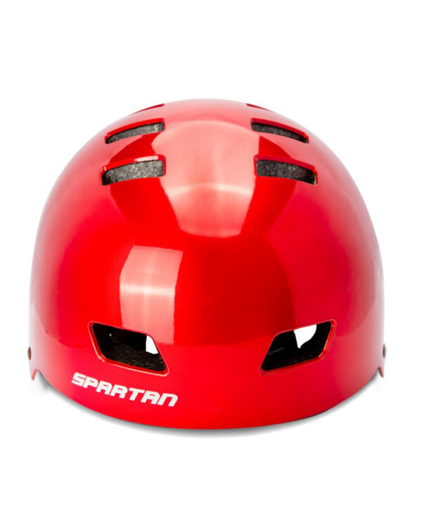 Spartan Mirage Kids Helmet, Adjustable 53-56cm, 12 Vents, Ultra-Durable ABS, Dial-Fit System for Ages 6+ - Satin Red - Image 4
