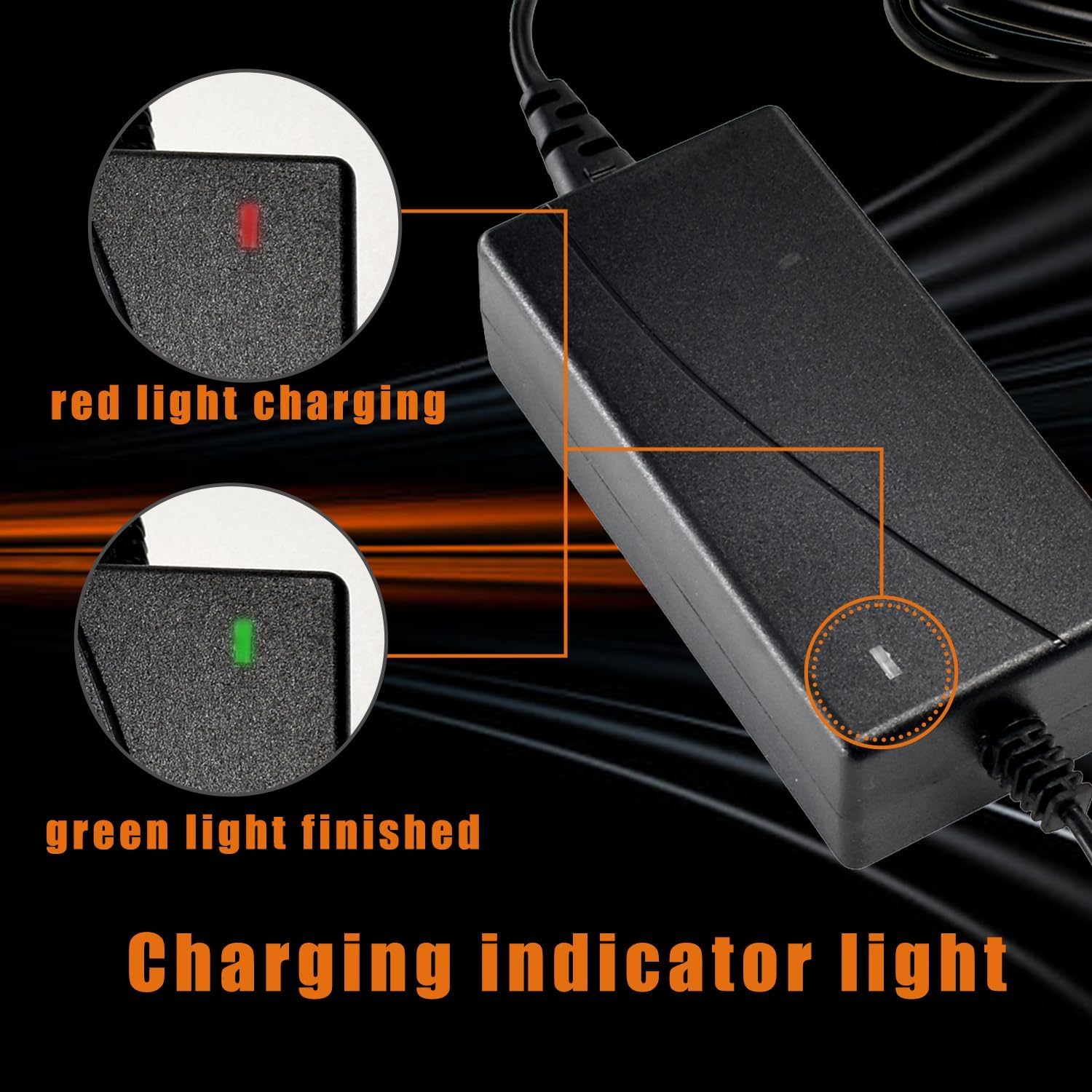 42V 2A – 3-Prong 3-Pin Electric Scooter Charger Fast Safe Adapter. (pin size m12 8mm) - Image 2